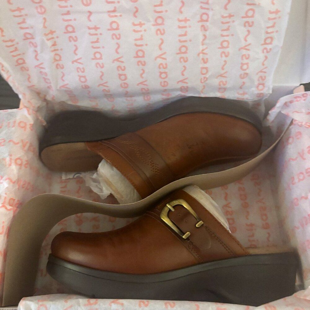 Easy Spirit Women's Pine Clog, Brown 210, 6 Wide